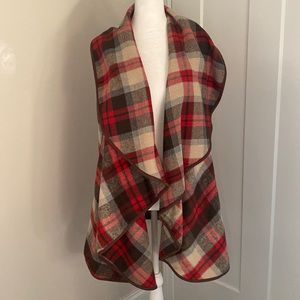 Beautiful Vest, Red, Brown and a light light blue